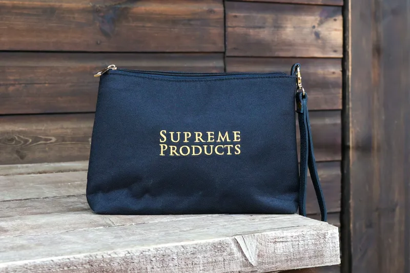 Supreme Products Accessories Pouch - Black/Gold-2