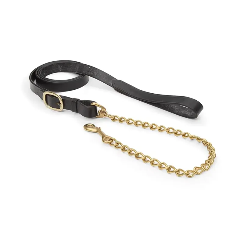 Shires Velociti GARA Lead Rein with Chain - Black - OneSize - Unboxed