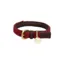 Benji and Flo Interlaced Dog Collar - Burgundy