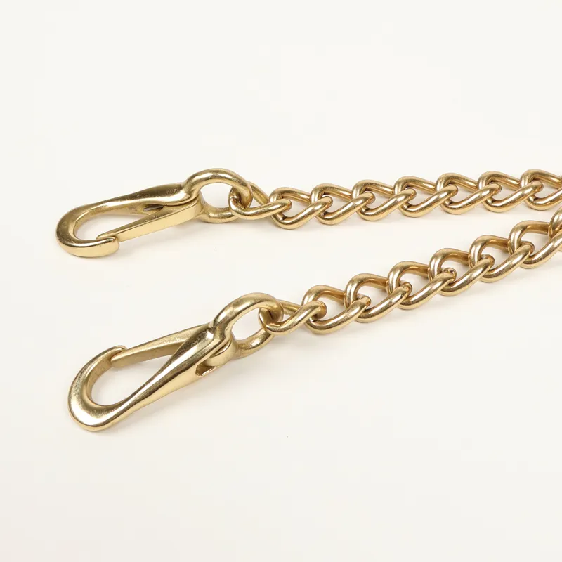 Shires Velociti GARA Lead Rein with Small Newmarket Chain - Black-1