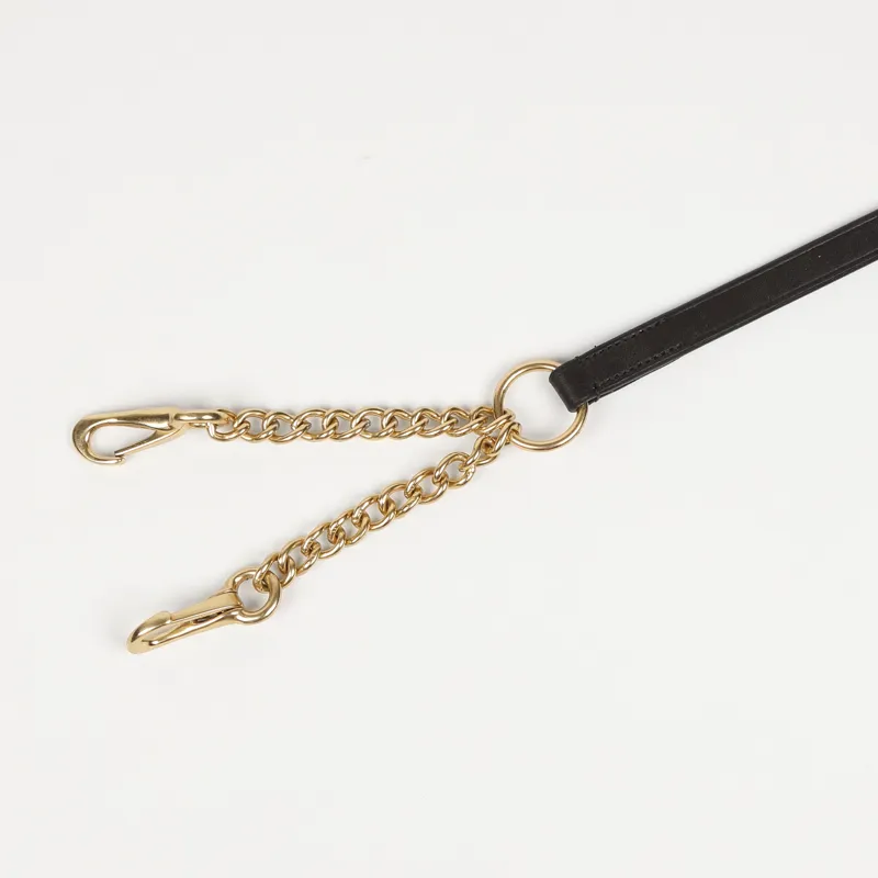 Shires Velociti GARA Lead Rein with Small Newmarket Chain - Black
