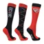 HYCONIC Pattern Children's Socks - Pack of 3 - Child 8-12 UK - Navy/Red