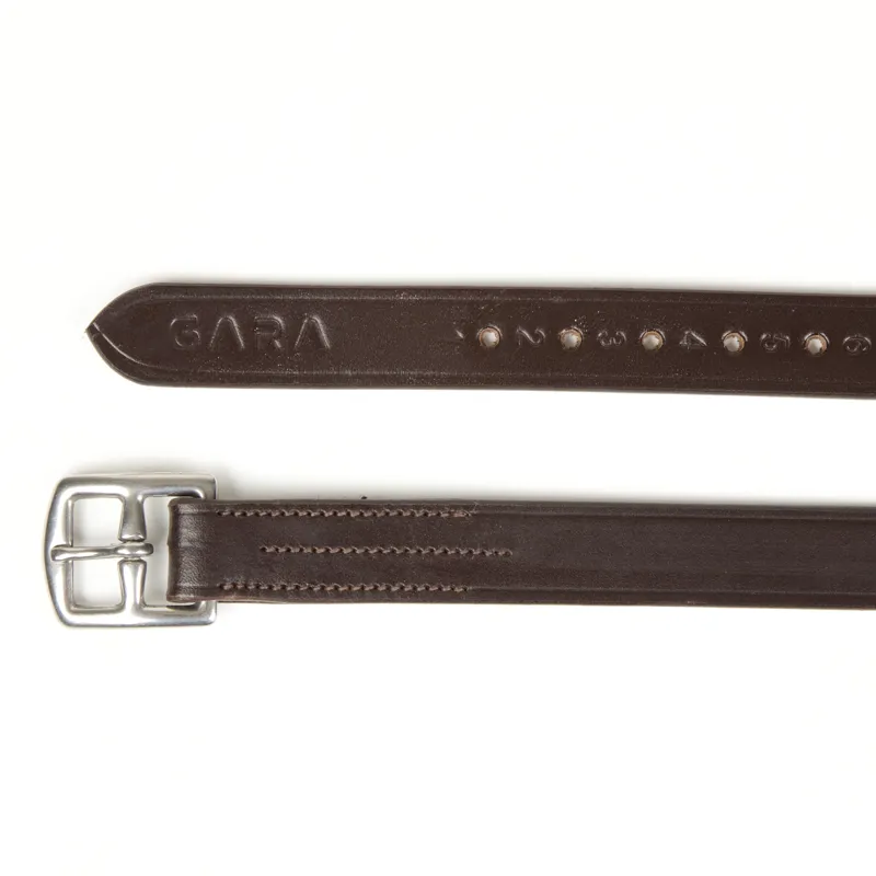 Shires Velociti GARA Stirrup Leathers - Havana - 61inch - Unboxed-1