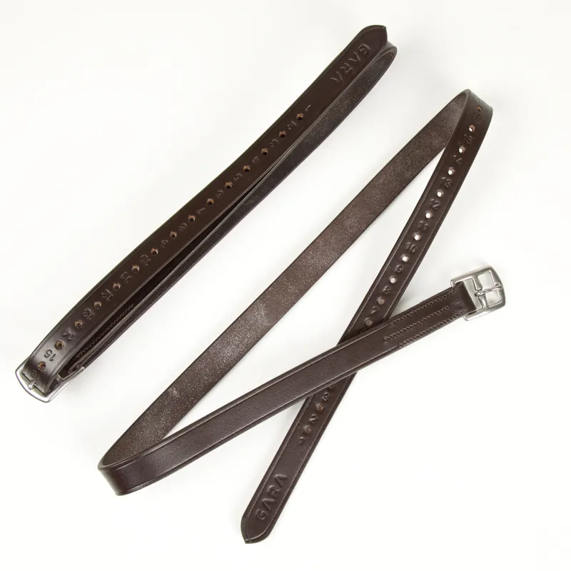 Shires Velociti GARA Stirrup Leathers - Havana - 61inch - Unboxed