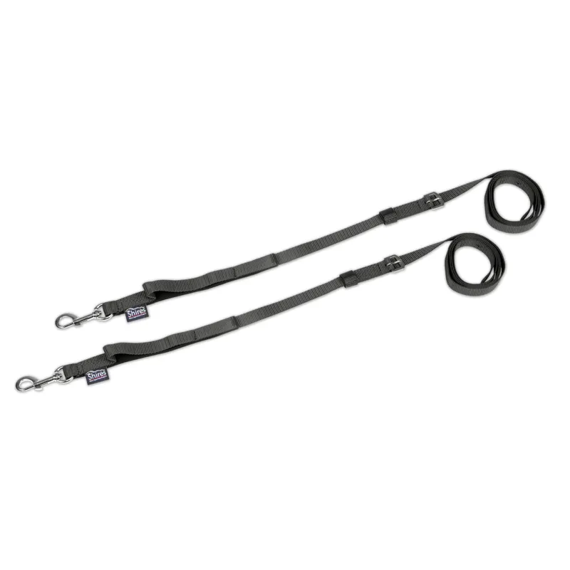 Shires Nylon Web Side Reins - Black