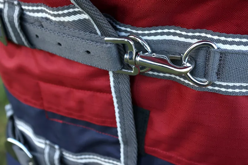 StormX Empra 200g Turnout Rug with Detachable Neck - Burgundy-4