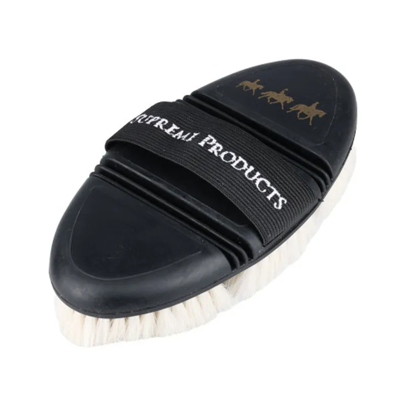 Supreme Products Pro Groom Goat Hair Body Brush - Black/Gold