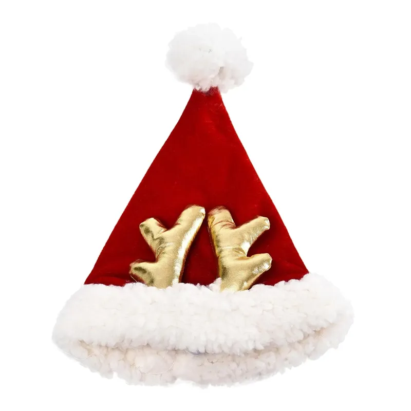 House of Paws Christmas Toy - Santa Hat With Antlers