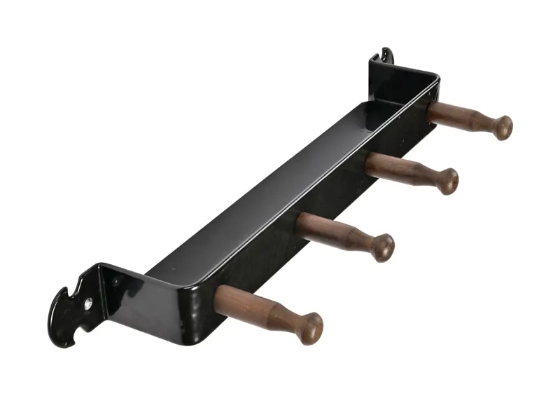 Stubbs Retro Coat Peg Shelfie - Black-1