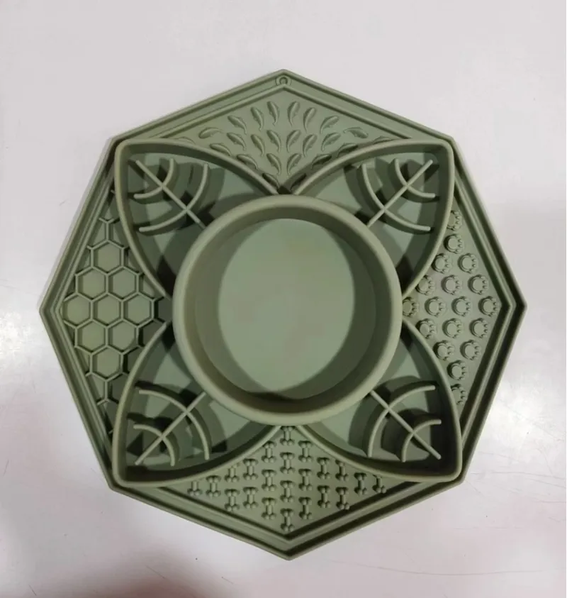 Parallax Fun Flower Pet Bowl and Lick Mat - Green