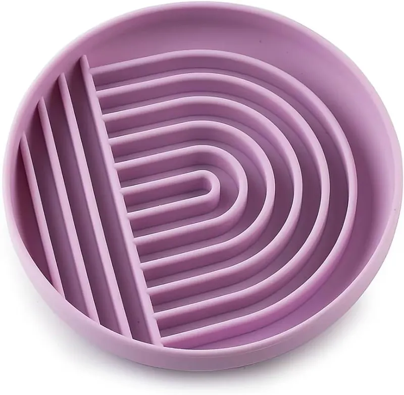 Parallax Hide and Lick Pet Bowl - Purple-1