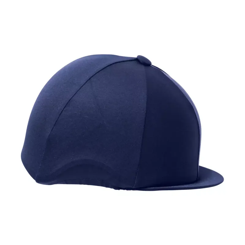 Hy Equestrian Lycra Hat Cover With Pocket Peak - Navy