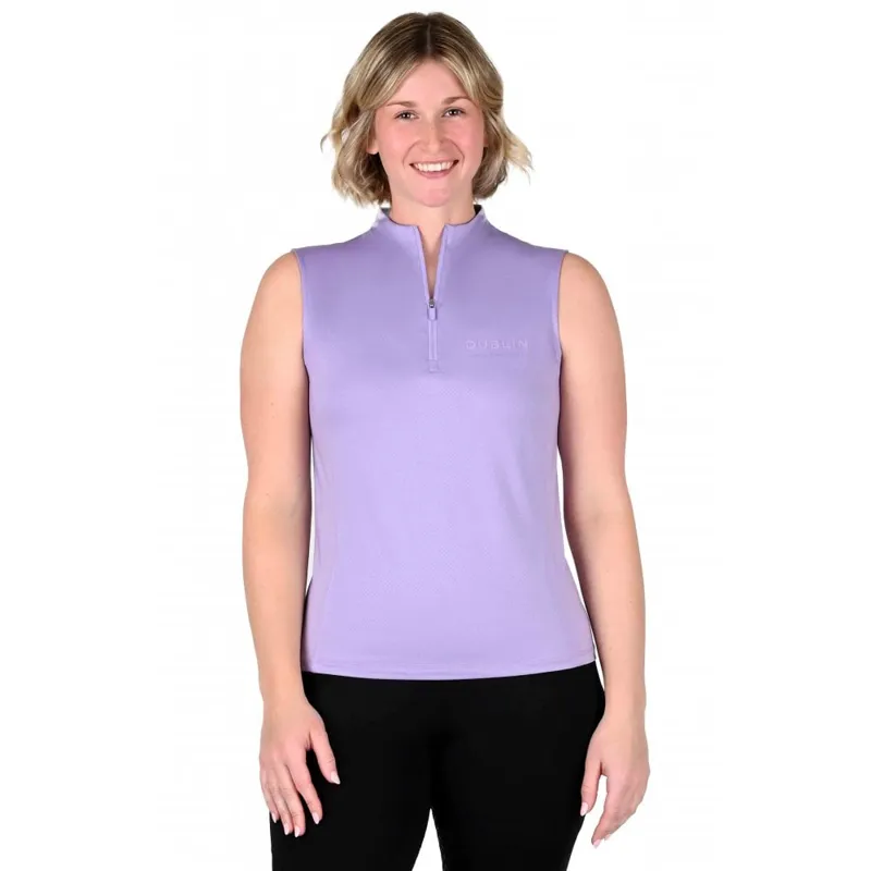 Dublin Sammy Sleeveless Riding Top - Mauve