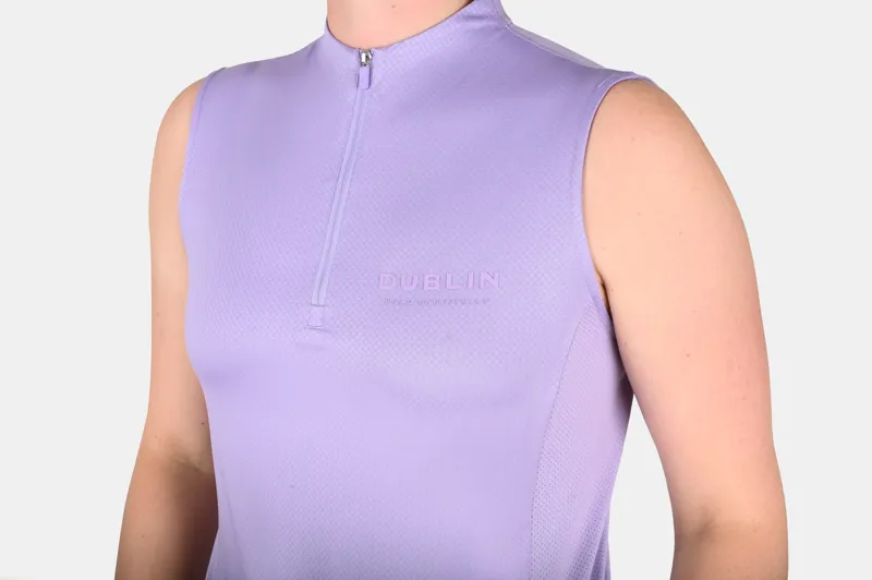 Dublin Sammy Sleeveless Riding Top - Mauve-3