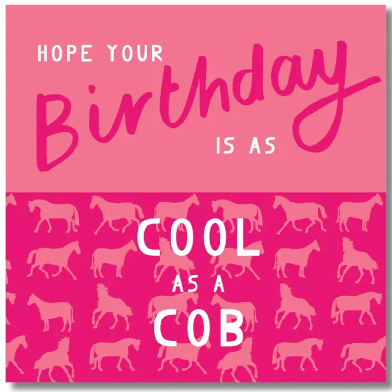 Gubblecote Beautiful Greetings Card - Cool as a Cob