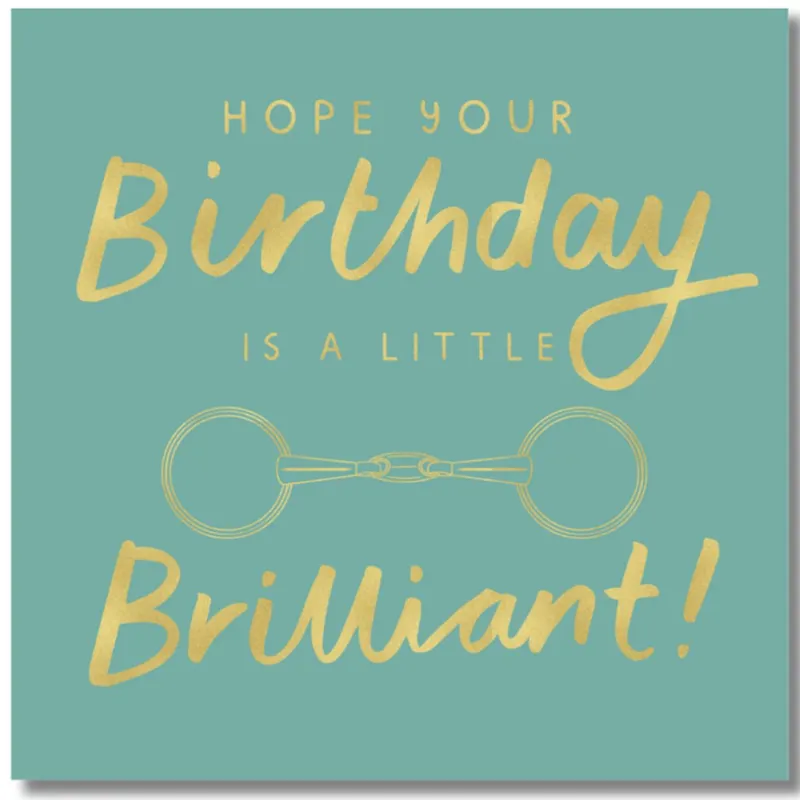 Gubblecote Beautiful Greetings Card - A Little Bit Brilliant