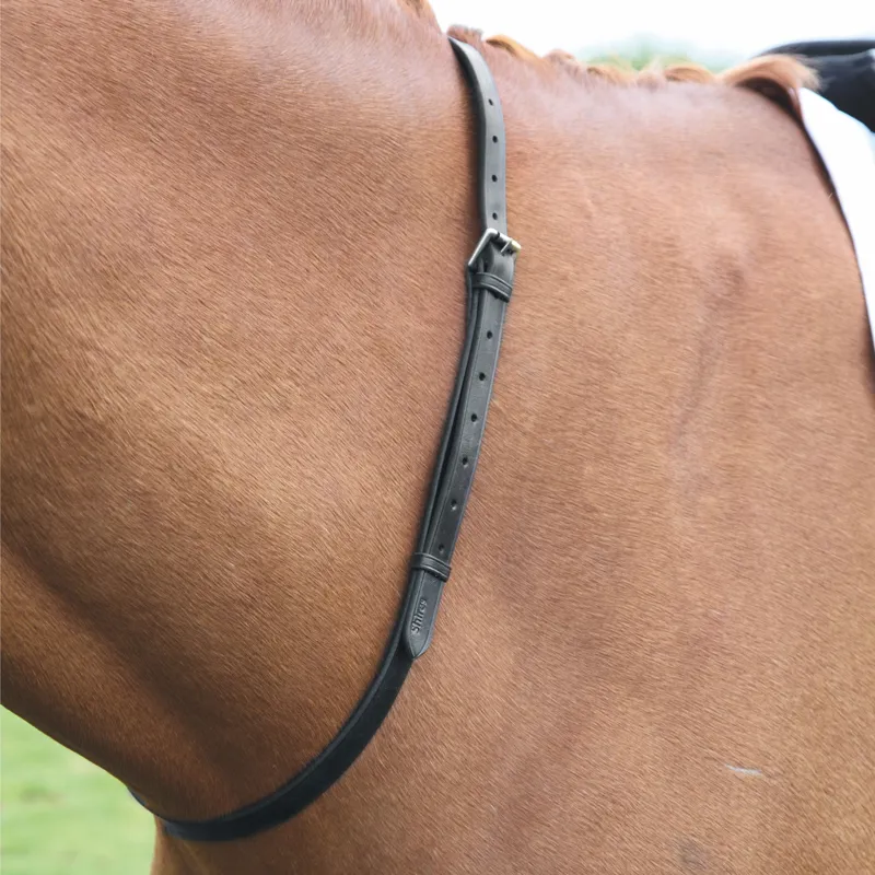 Shires Velociti GARA Leather Neck Strap - Black