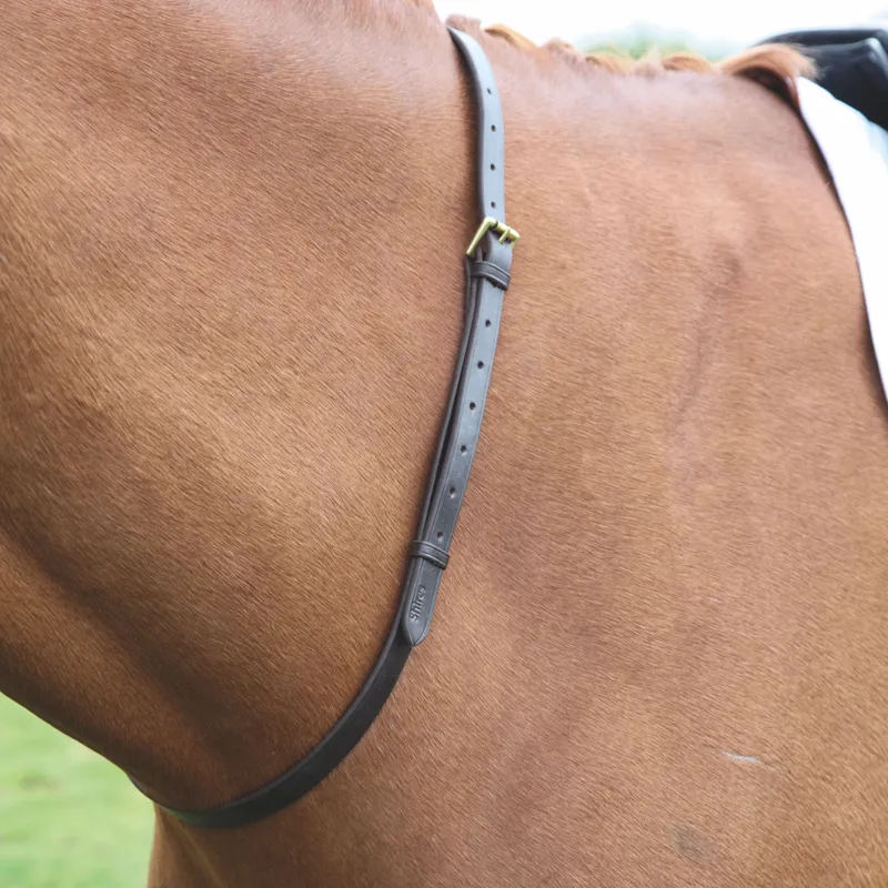 Shires Velociti GARA Leather Neck Strap - Havana