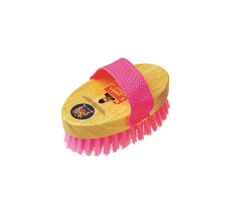 Vale Brothers Equerry Wooden Junior Body Brush - Pink