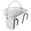 Stubbs Plastic Portable Manger/Grooming Bucket - White
