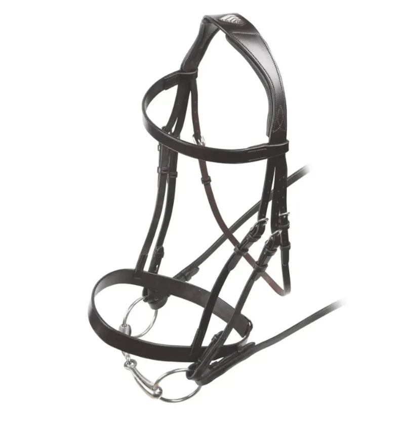 Shires Velociti RAPIDA Hunter Cavesson Bridle - Cob -  Havana-1