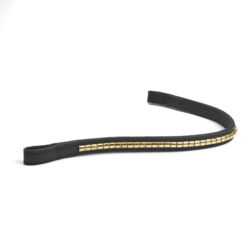 Shires Velociti Rapida Clincher Browband - Black/Brass