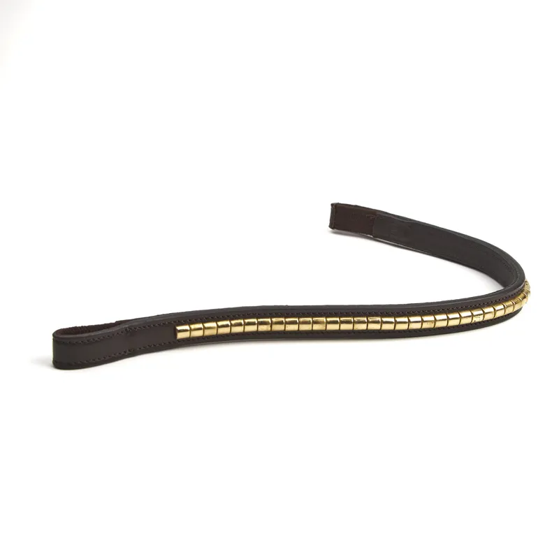 Shires Velociti Rapida Clincher Browband - Havana/Brass