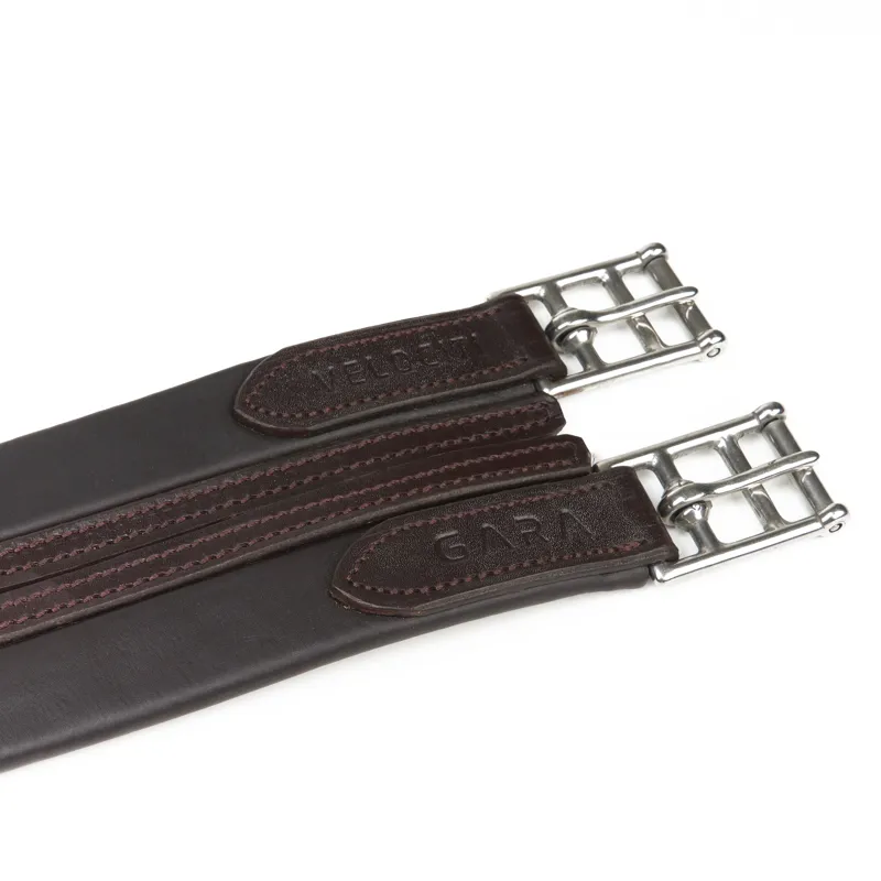 Shires Velociti GARA Atherstone Leather Girth - Havana-1