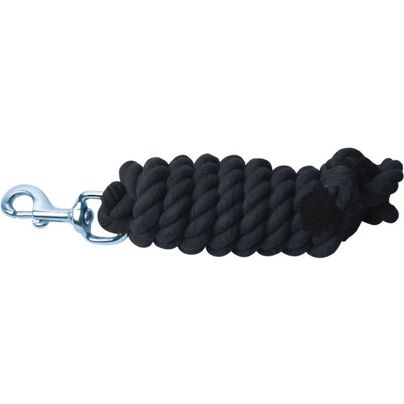 Roma Cotton Nickel Plated Snap Lead - Black