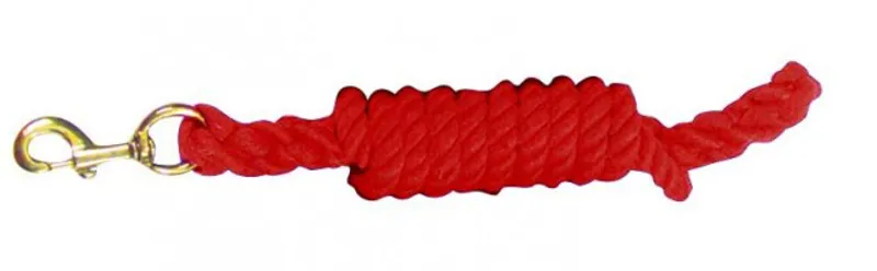 Roma Cotton Brass Snap Lead - Red