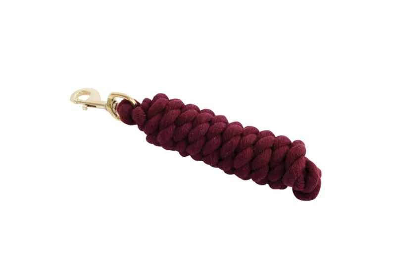 Roma Cotton Brass Snap Lead - Burgundy