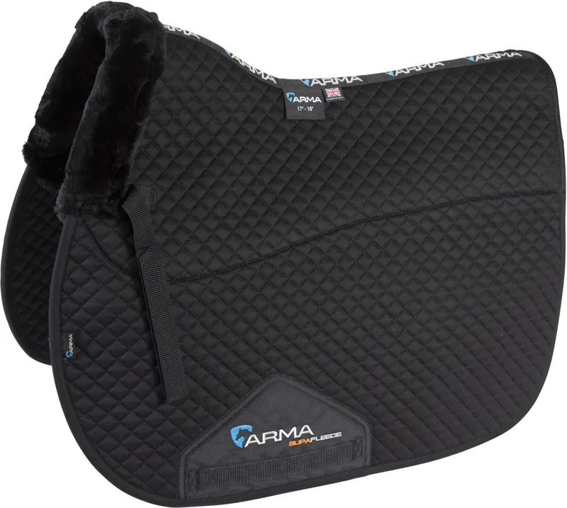 Shires ARMA SupaFleece Saddlecloth - Black 17-18in