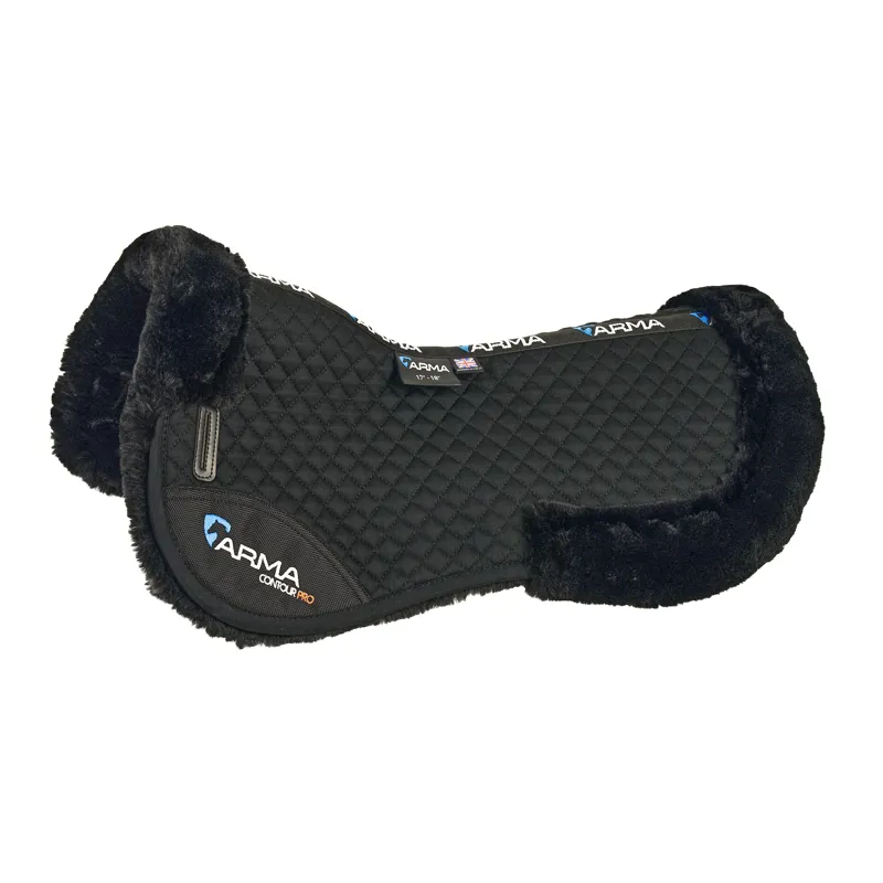 Shires ARMA Half Pad - Black/Black