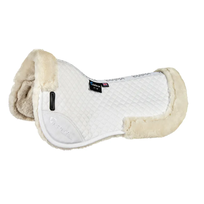 Shires ARMA Half Pad - White/Natural