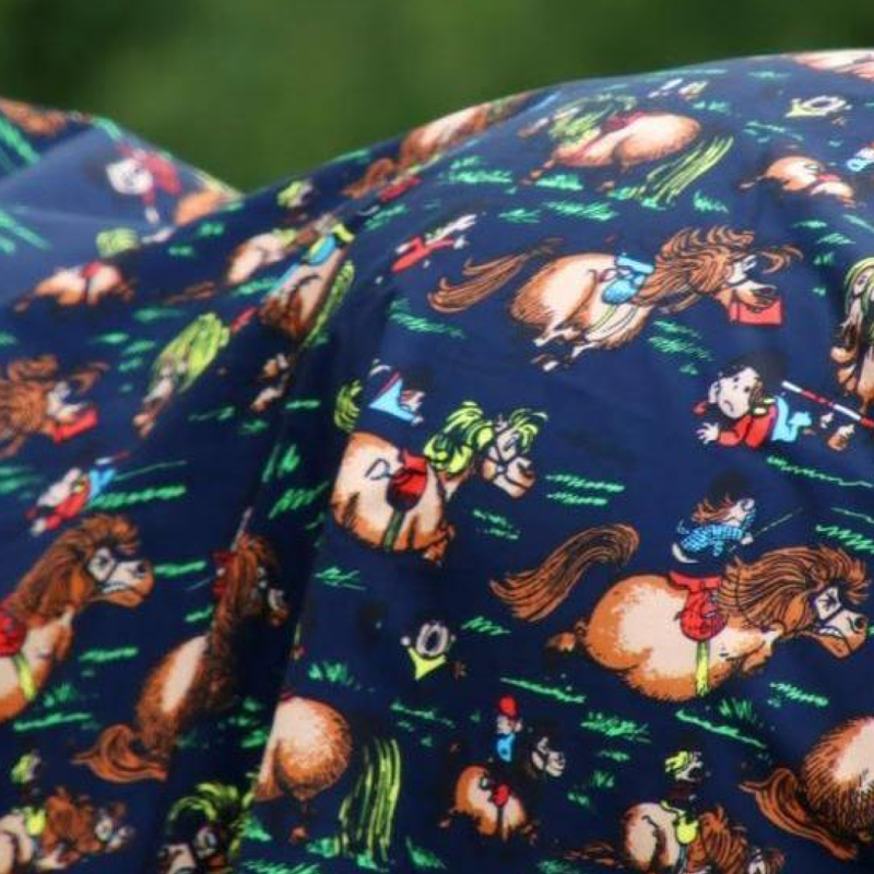 StormX Original 0g Turnout Rug Thelwell Collection - Navy/Red-1