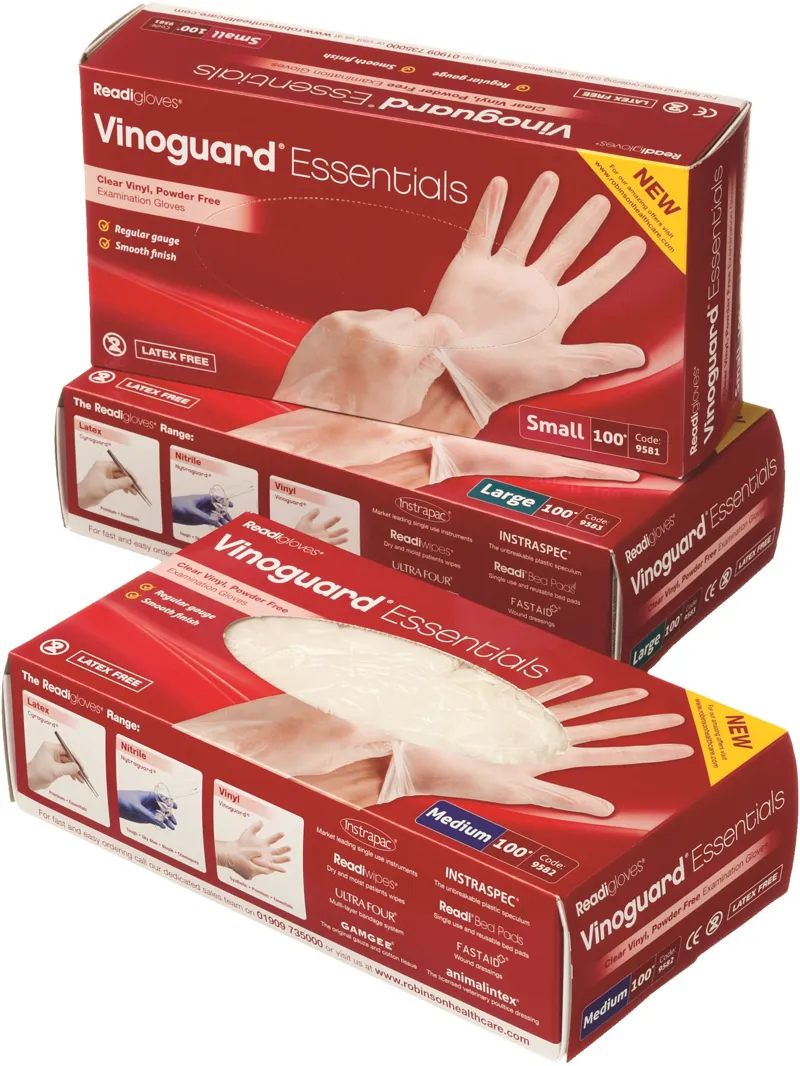 Robinsons Vinoguard Essentials Latex Free Vinyl Gloves - 100 Pairs