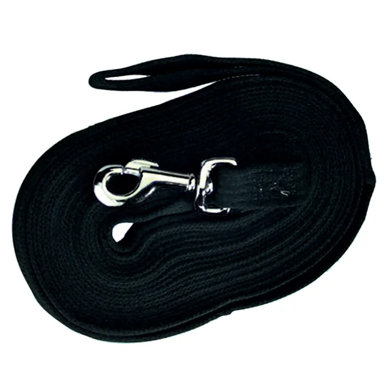 Kincade Soft Feel Lunge Rein - Black