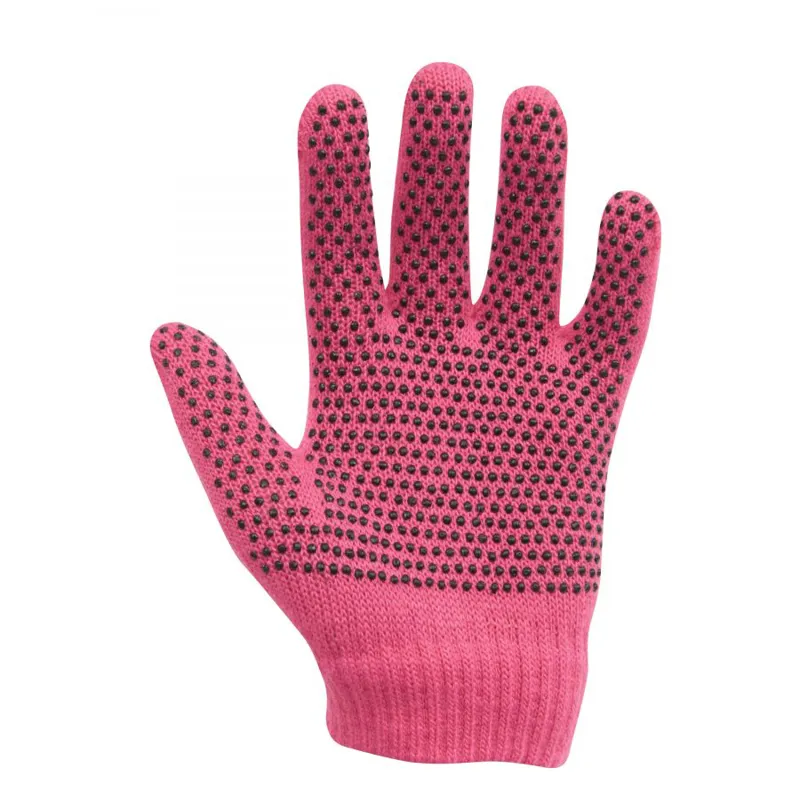 Dublin Magic Pimple Grip Riding Gloves - Pink