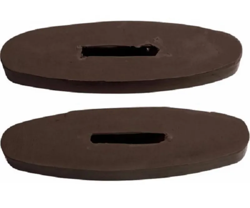 Roma Rubber Diamond Rein Stops - Brown