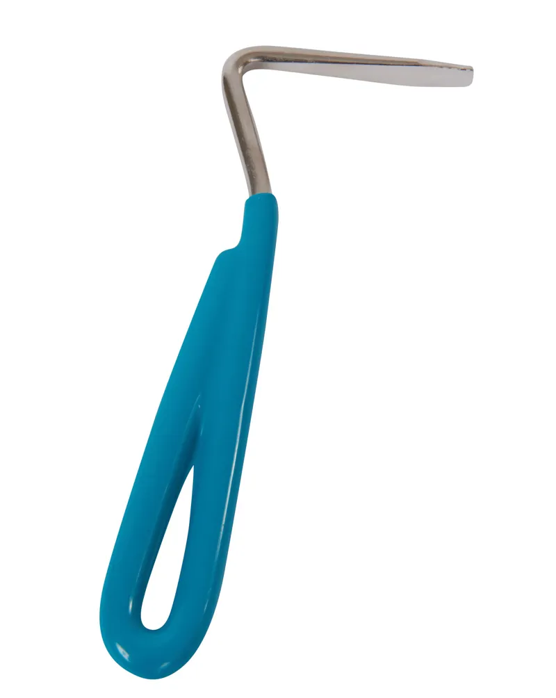 Roma Vinyl Handle Hoof Pick - Teal