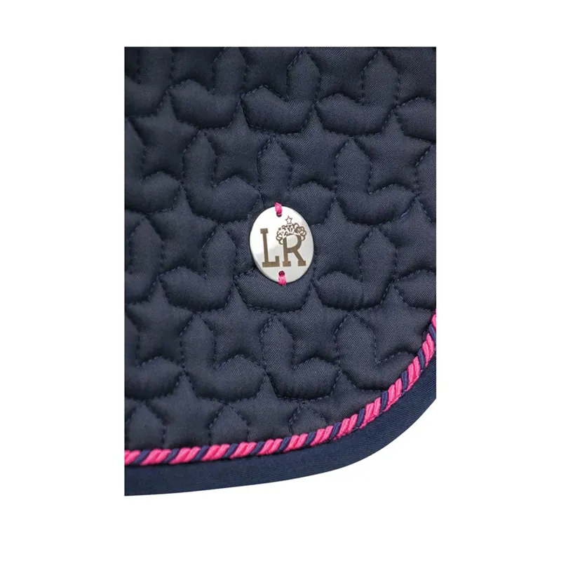Hy Equestrian Suzie Saddle Pad by Little Rider - Navy/Pink-1