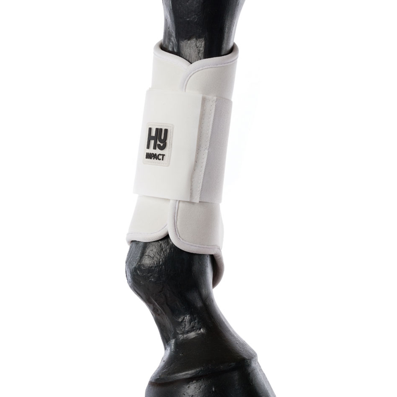 Hy Equestrian Brushing Boots - White