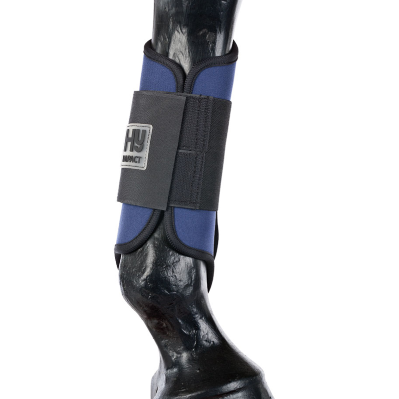 Hy Equestrian Brushing Boots - Navy