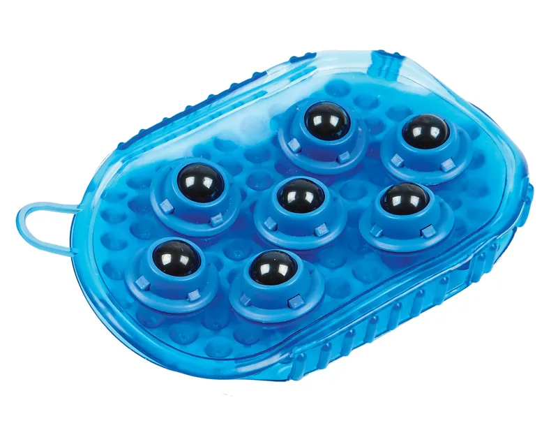 Roma Rubber Massage Mitt - Blue