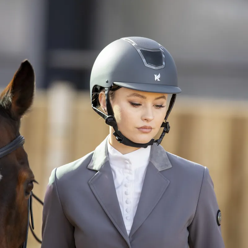 Shires Karben Sienna Riding Hat - Grey-5
