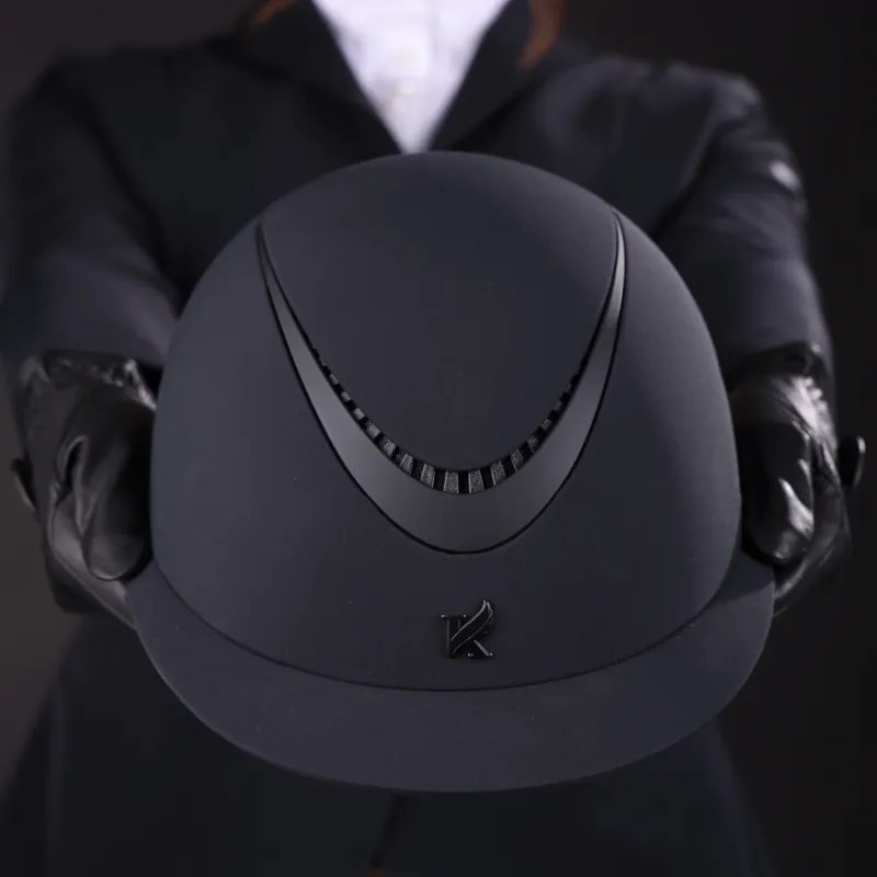 Shires Karben Aria Ellipse Riding Hat - Black-5