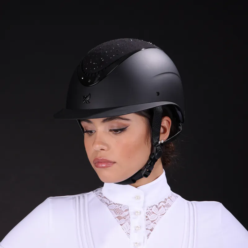 Shires Karben Viola Ellipse Riding Hat - Navy-4