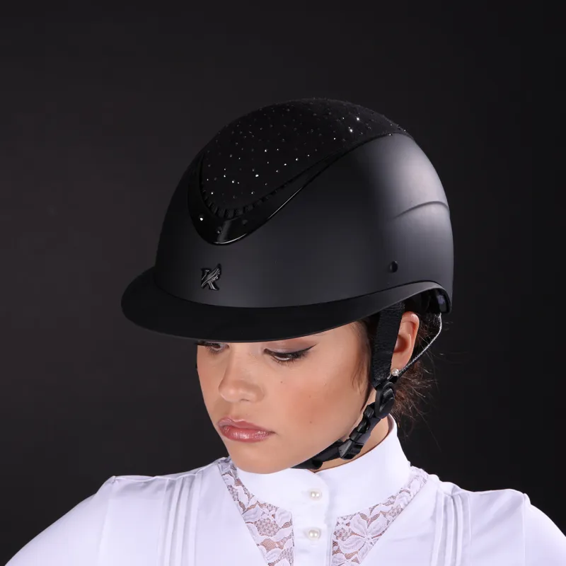 Shires Karben Viola Ellipse Riding Hat - Black-4