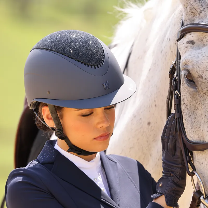Shires Karben Lia Ellipse Riding Hat - Navy-4