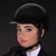 Shires Karben Alina Ellipse Riding Hat - Black/Black